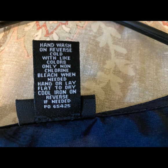 Navy blue and paisley dress/tunic size S - Picture 5 of 5